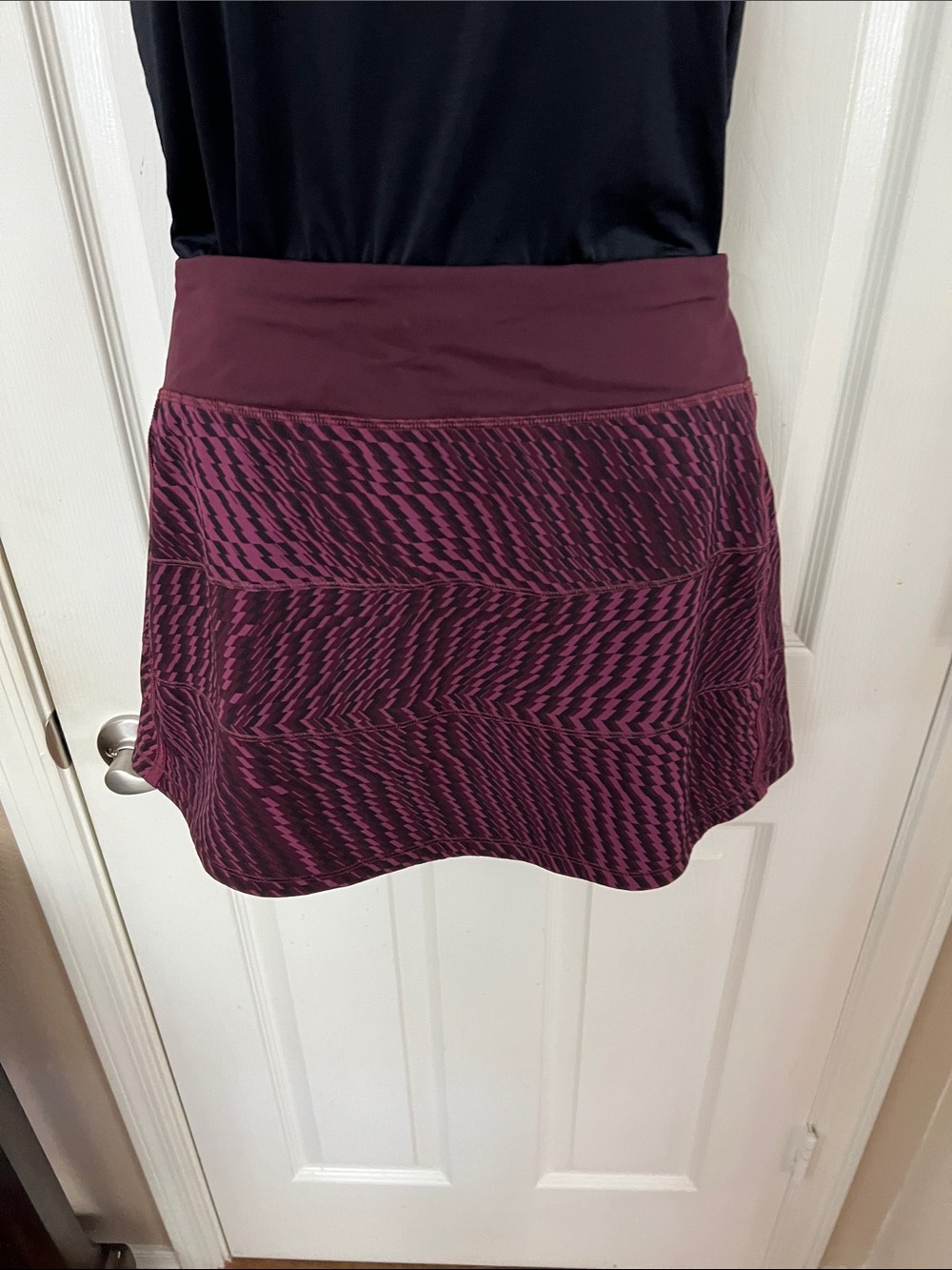 lululemon athletica Plum Patterned Athletic Skirt